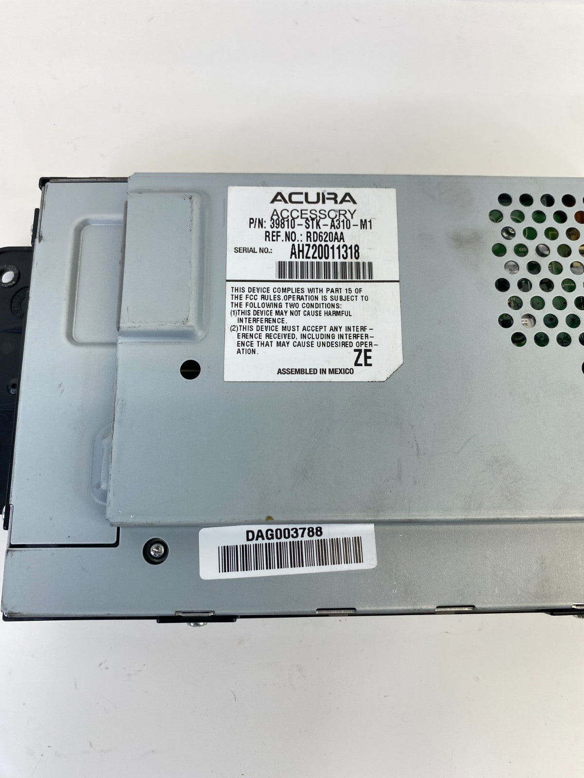 2010 2011 2012 Acura RDX Dash Information Display Screen Center 39810-STK-A310