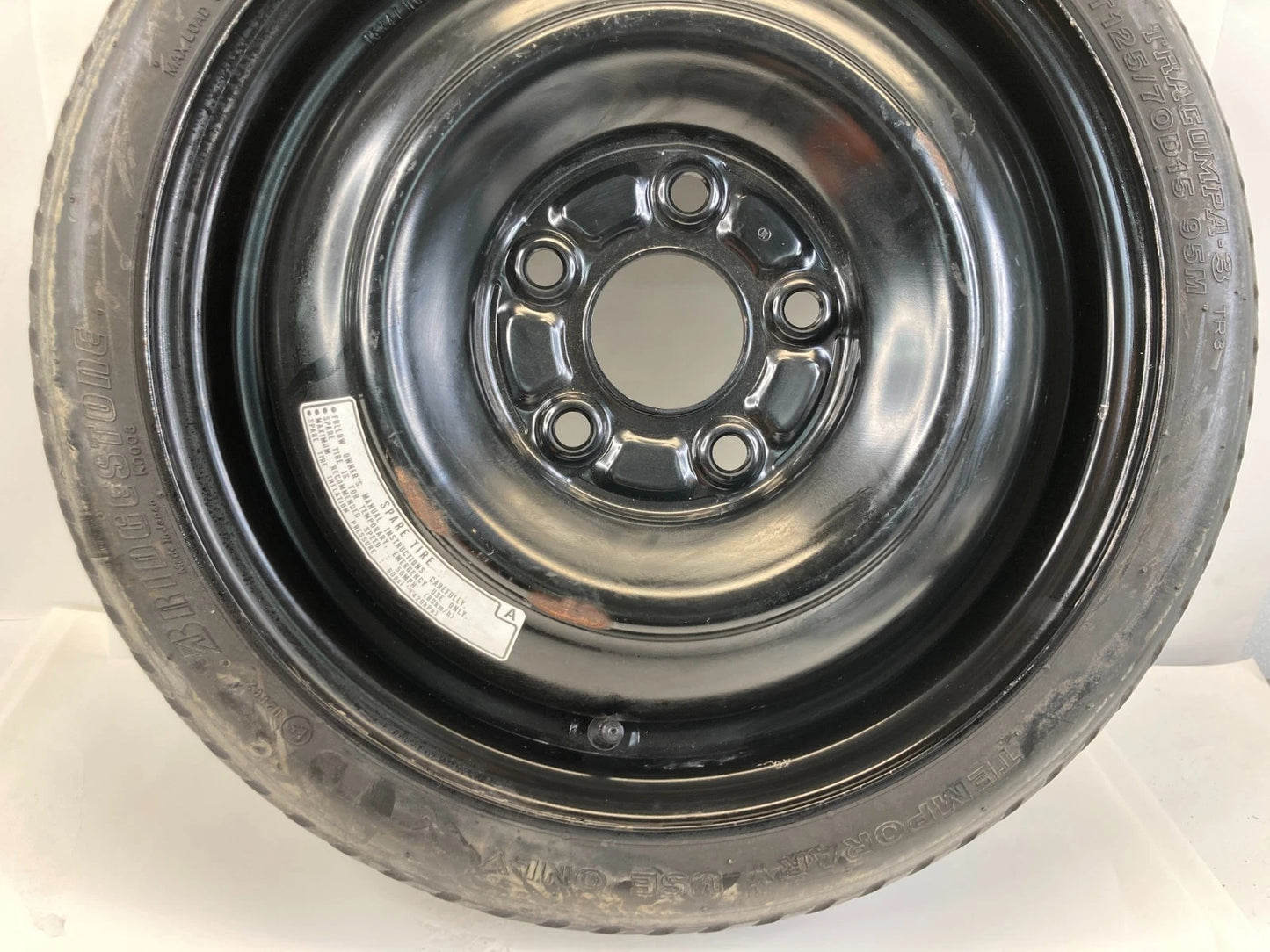 06-11 HONDA CIVIC EMERGENCY SPARE TIRE WHEEL RIM COMPACT DONUT T125/70/D15 95M