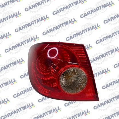 05-08 TOYOTA COROLLA REAR LEFT DRIVER SIDE OUTER TAIL LIGHT TAILLIGHT LAMP OEM