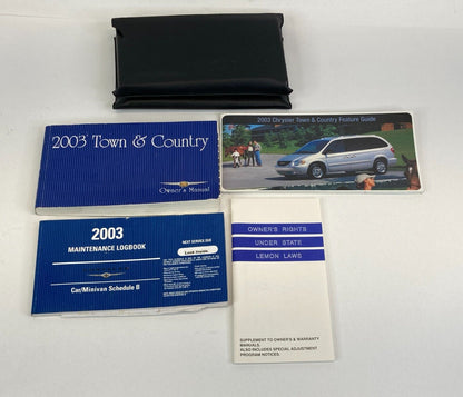 2003 Chrysler Town & Country Owner's Manual Guide Warranty Information w/ Case