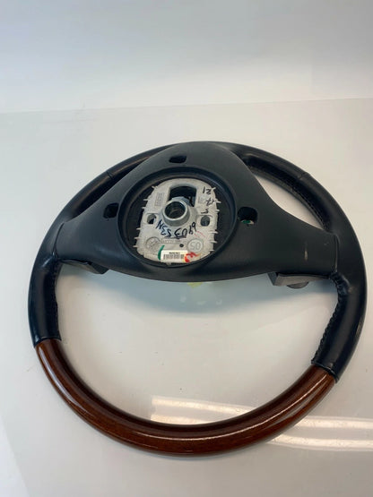 2004-2007 CADILLAC CTS LEFT STEERING WHEEL W/ AUDIO SWITCH LEATHER WOOD 21994384