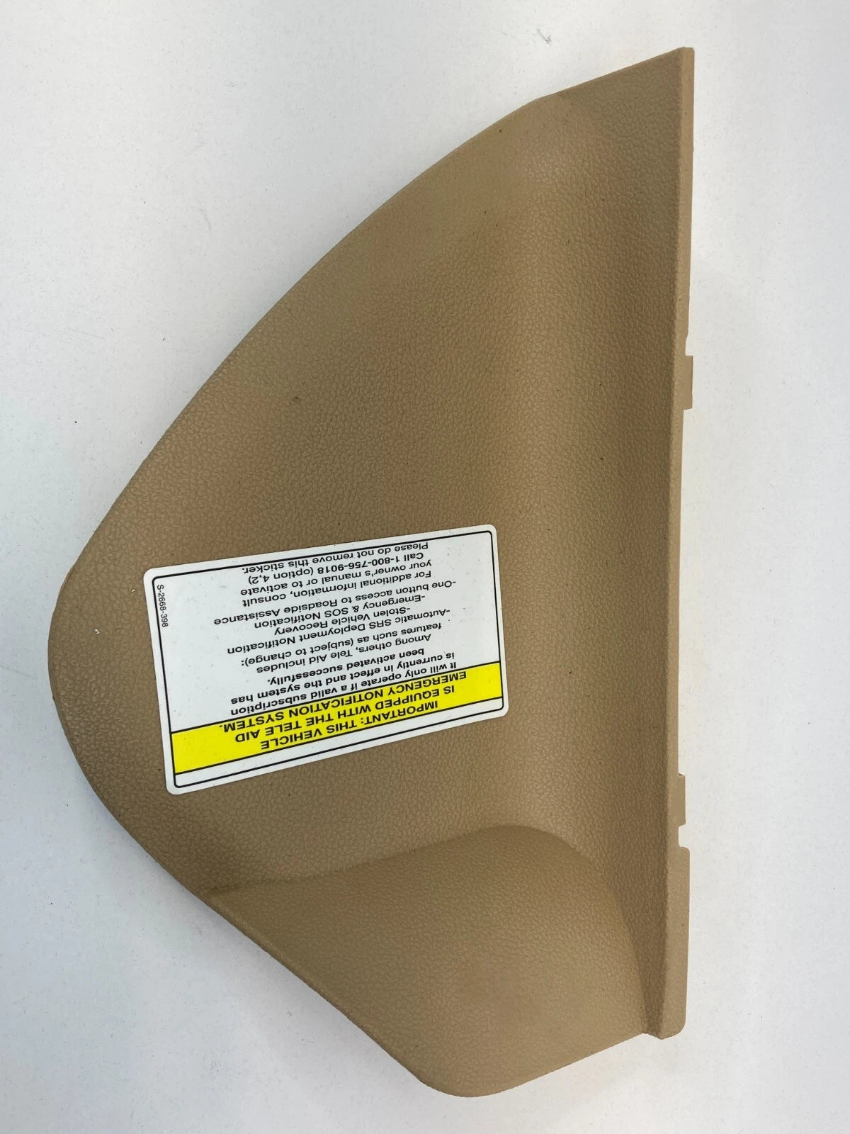 2006-2011 MERCEDES-BENZ ML 350 SUV 4-DR DASH LEFT SIDE END CAP COVER A1646800339