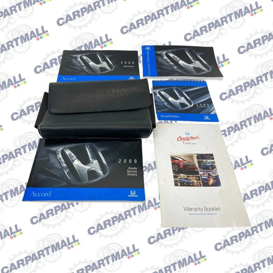 2009 Honda Accord Sedan Owner's Manual Warranties & Service History Guide Case