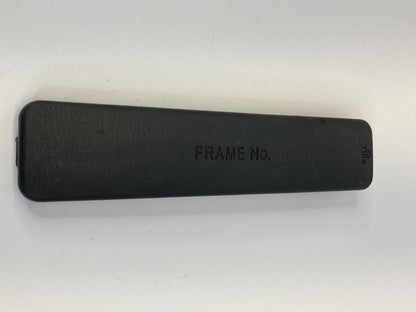 2001-2005 Toyota RAV4 Front Floor Frame Number Access Trim Caution Cover Bezel