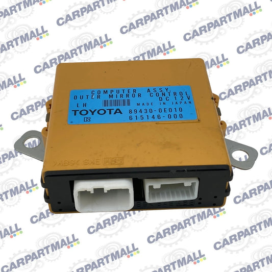 2007-2009 LEXUS RX350 LEFT OUTER MIRROR COMPUTER CONTROL MODULE 89430-0E010 OEM