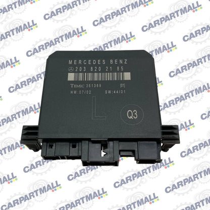 2001-2005 MERCEDES BENZ C320 SEDAN REAR LEFT DOOR CONTROL MODULE OEM 2038202185