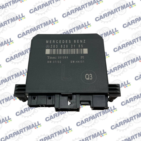 2001-2005 MERCEDES BENZ C320 SEDAN REAR LEFT DOOR CONTROL MODULE OEM 2038202185