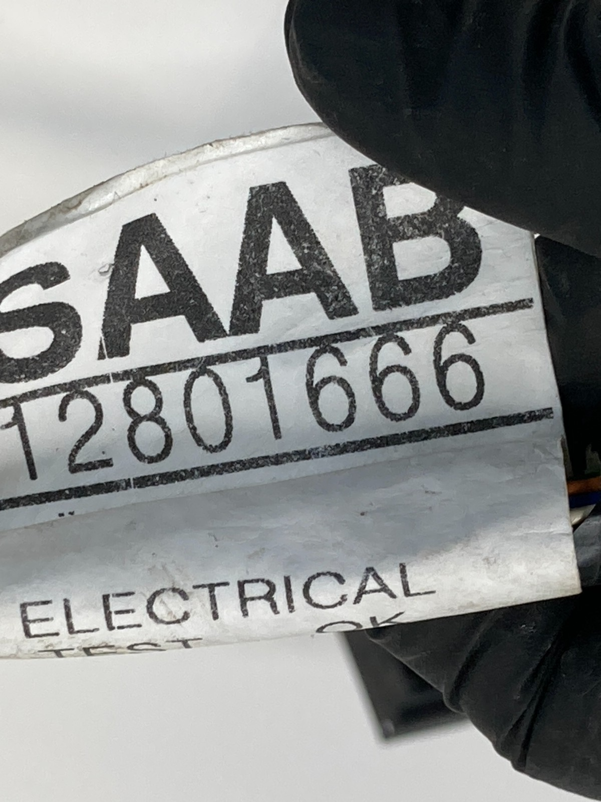 2003-2011 Saab 9-3 93 Sedan Front Right Side Door Wire Wiring Cable 12801666 OEM