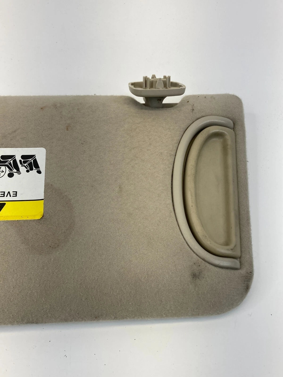 2009 2010 MITSUBISHI GALANT W/O SUNROOF RIGHT PASSENGER SUNVISOR SUN VISOR BEIGE