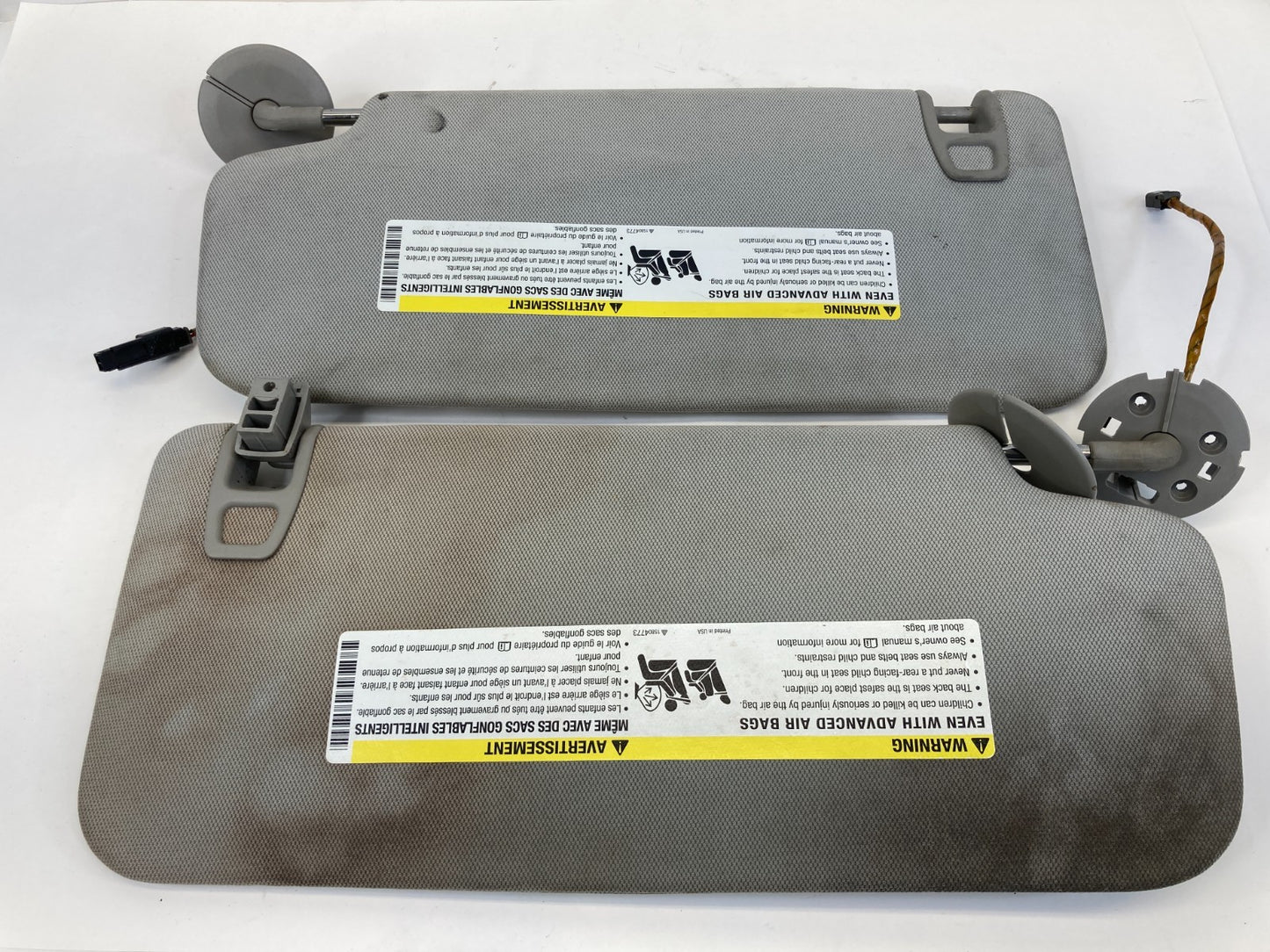 2010-2017 GMC Terrain Chevy Equinox Sunvisor Sun Visor Shade Pair Set OEM