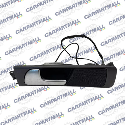 2002-2004 AUDI A6 REAR LEFT SIDE INTERIOR DOOR HANDLE W TWEETER SPEAKER OEM