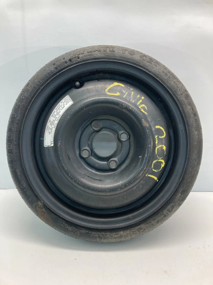 2001 01 HONDA CIVIC EMERGENCY SPARE TIRE WHEEL COMPACT DONUT T105/70D14 OEM