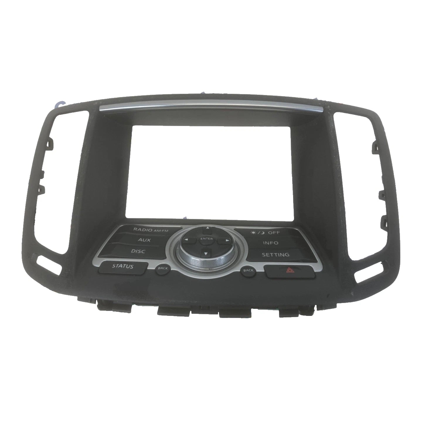 2007 2008 INFINITI G35 SEDAN RADIO FACEPLATE INFO DISPLAY CONTROL OEM 28395JK60B