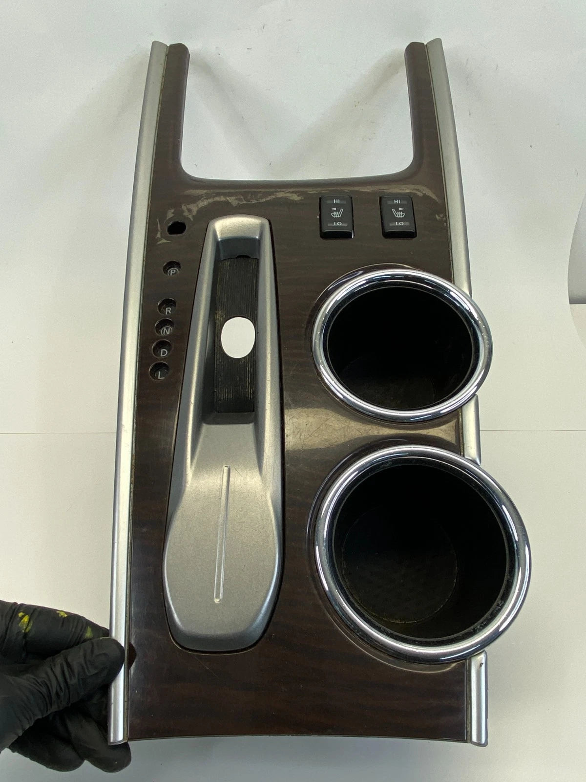 2013-2016 NISSAN PATHFINDER CENTER CONSOLE SHIFTER BEZEL TRIM W/ CUP HOLDER OEM