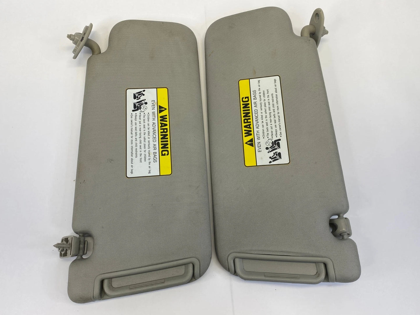 2010-2013 KIA FORTE FRONT LEFT RIGHT SUNVISOR SHADE MIRROR PAIR SET OEM FACTORY