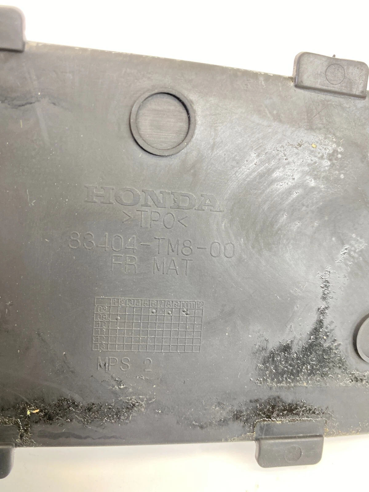 2010-2014 HONDA INSIGHT CENTER CONSOLE POCKET MAT INSERT 83404-TM8-00 OEM