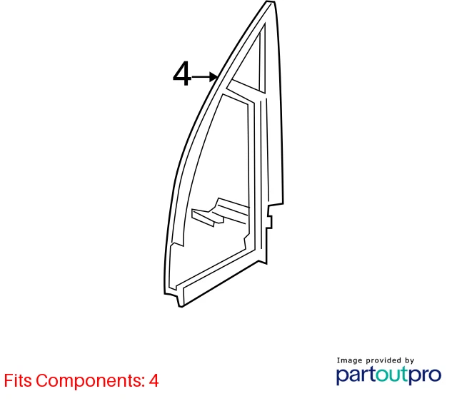 03-07 NISSAN MURANO FRONT RIGHT PASSENGER INNER DOOR MIRROR COVER 80292-CA000
