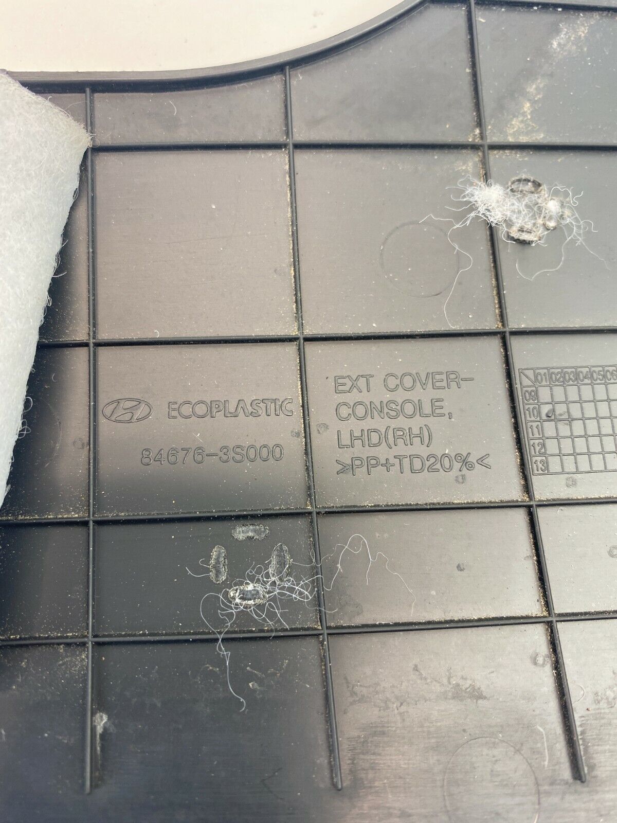 2011-2014 Hyundai Sonata Dash Right Passenger Lower Trim Cover 84676-3S000 OEM