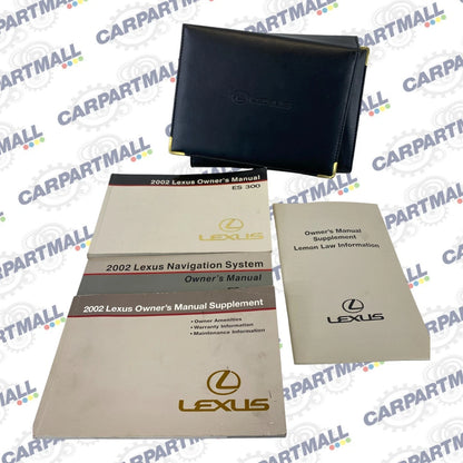 2002 LEXUS ES300 ES 300 OWNERS MANUAL HANDBOOK NAVIGATION SYSTEM SET W/ CASE OEM