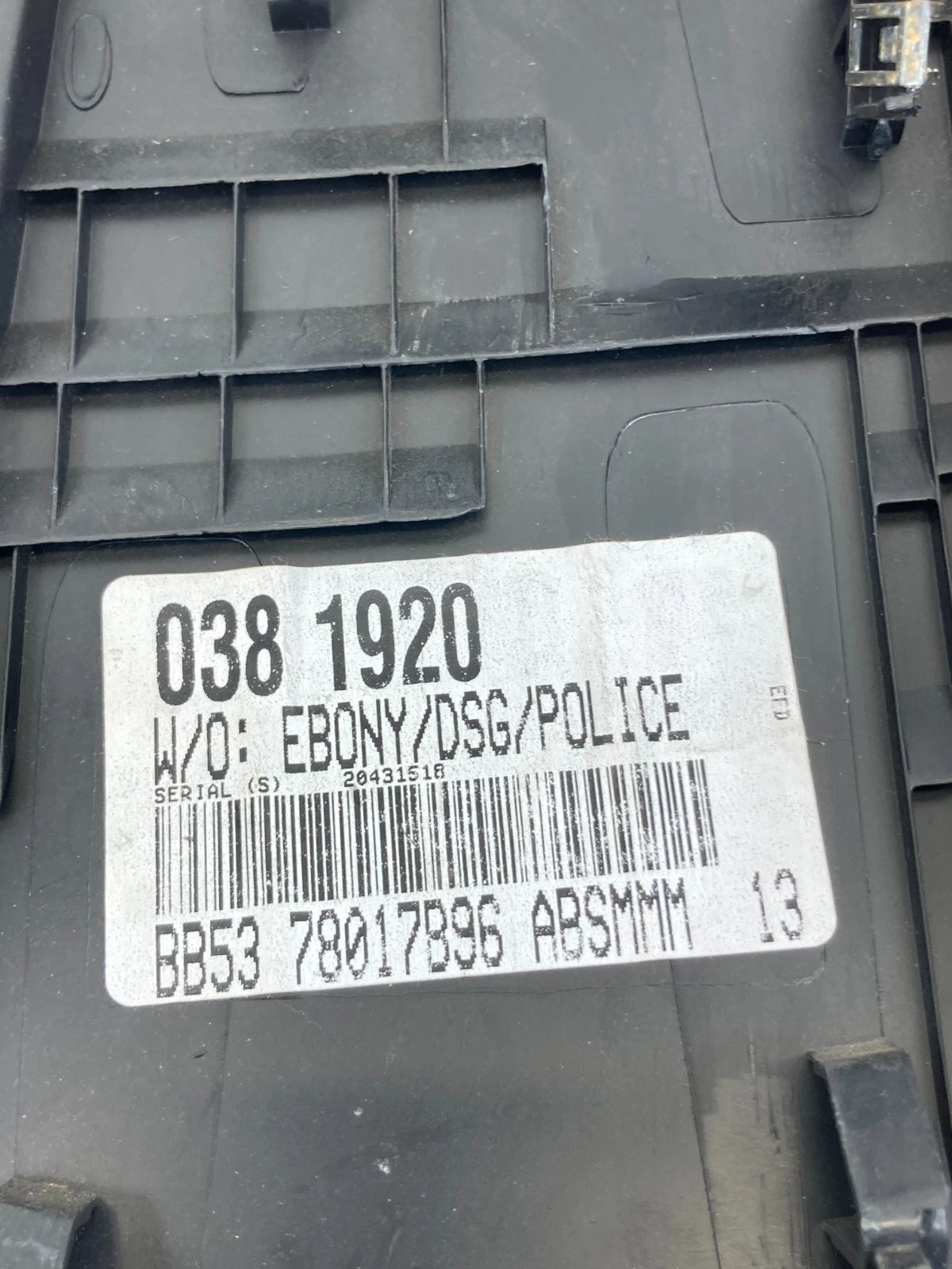 16-19 FORD EXPLORER INTERCEPTOR UTILITY DASH SWITCH BEZEL TRIM BB53-78017B96-A