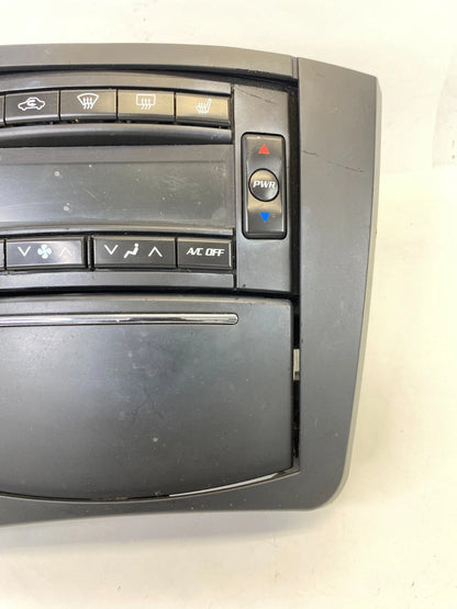 2003-2006 CADILLAC CTS HEATED CLIMATE CONTROL PANEL STORAGE W/POWER OUTLET OEM