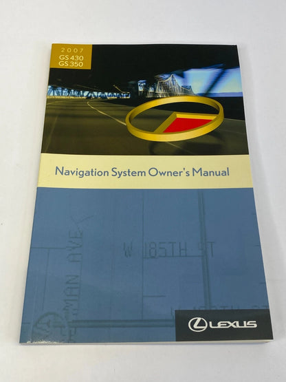 2007 LEXUS GS350 GS430 OWNERS MANUAL WARRANTY NAVIGATION GUIDE SET W/ CASE OEM