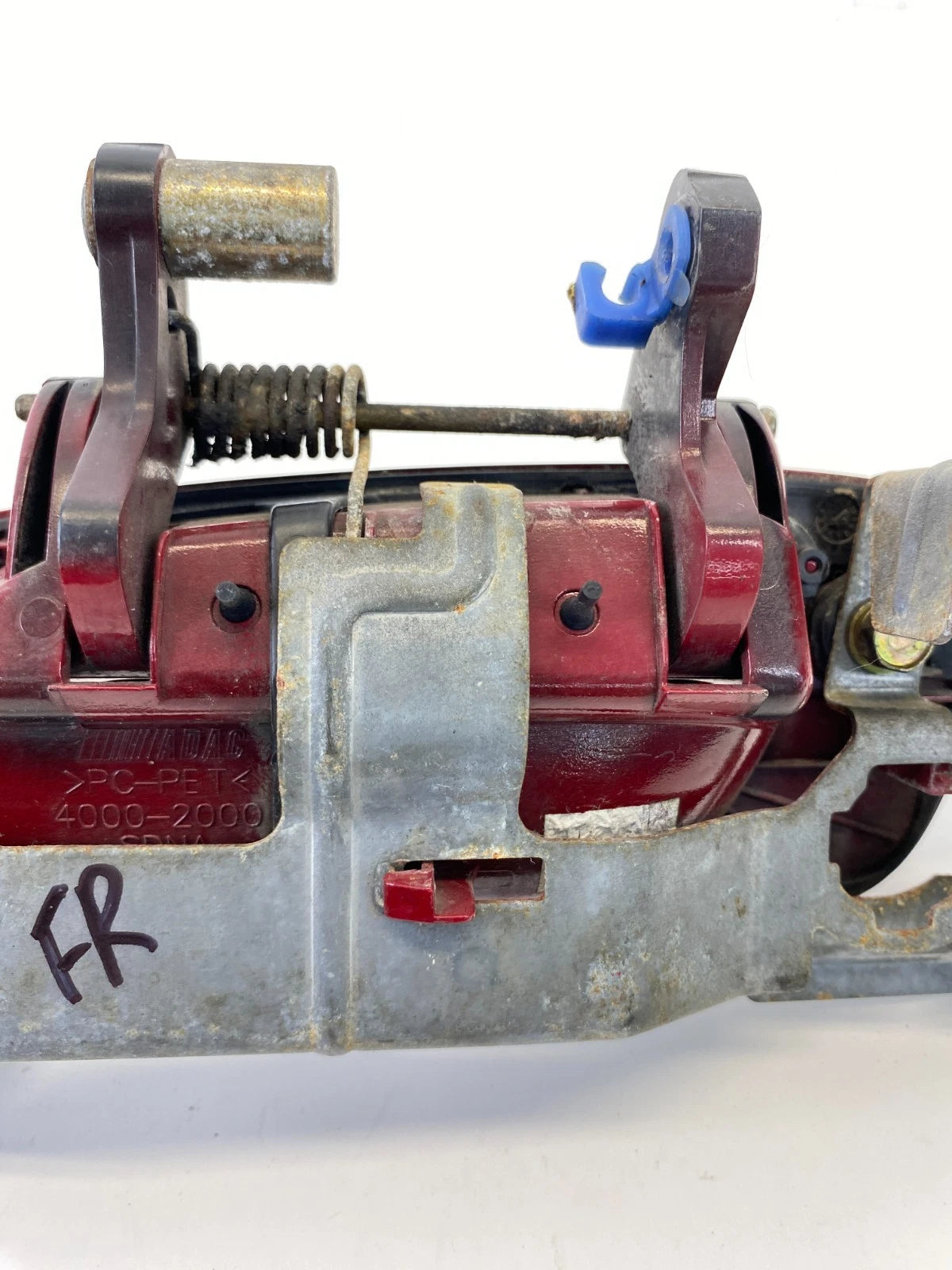 2003-2007 HONDA ACCORD COUPE FRONT RIGHT PASSENGER EXTERIOR DOOR HANDLE RED OEM