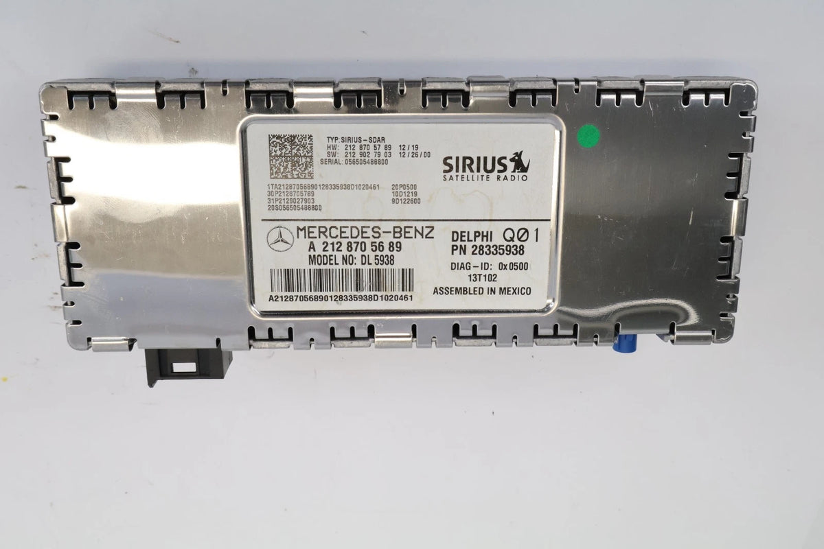10-16 MERCEDES-BENZ E350 E550 SIRIUS SATELLITE RADIO AUDIO MODULE OEM 2128705689