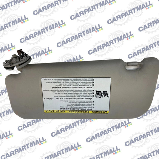 09-13 TOYOTA COROLLA ROOF RIGHT PASSENGER SUNVISOR SUN VISOR SHADE W/O SUNROOF