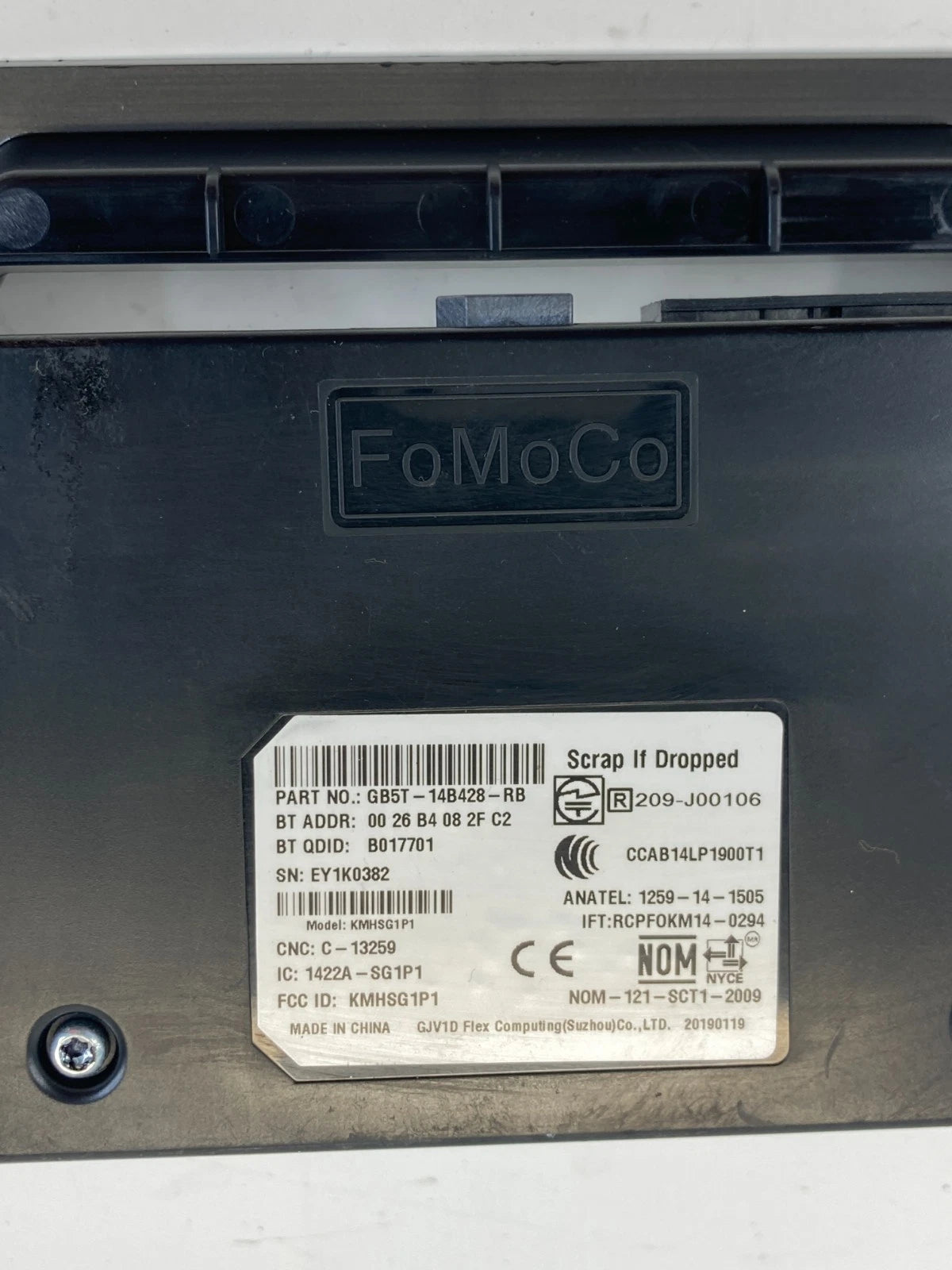 2016-2019 FORD INTERCEPTOR UTILITY COMMUNICATION SYNC CONTROL MODULE UNIT OEM