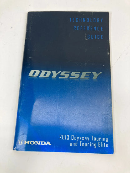 2013 HONDA ODYSSEY TOURING OWNERS MANUAL NAVIGATION BOOK INFORMATION SET W/ CASE