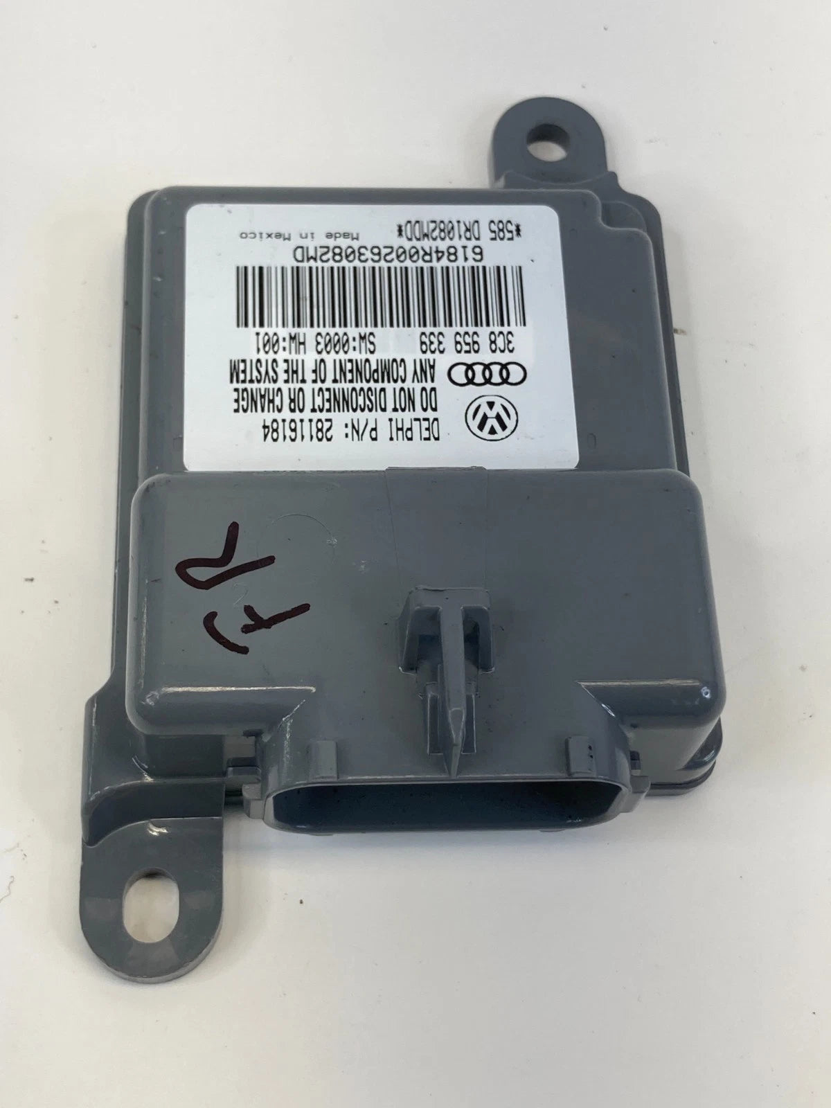 09-17 VW VOLKSWAGEN CC FRONT RIGHT SIDE SEAT OCCUPANT SENSOR MODULE 3C8-959-339