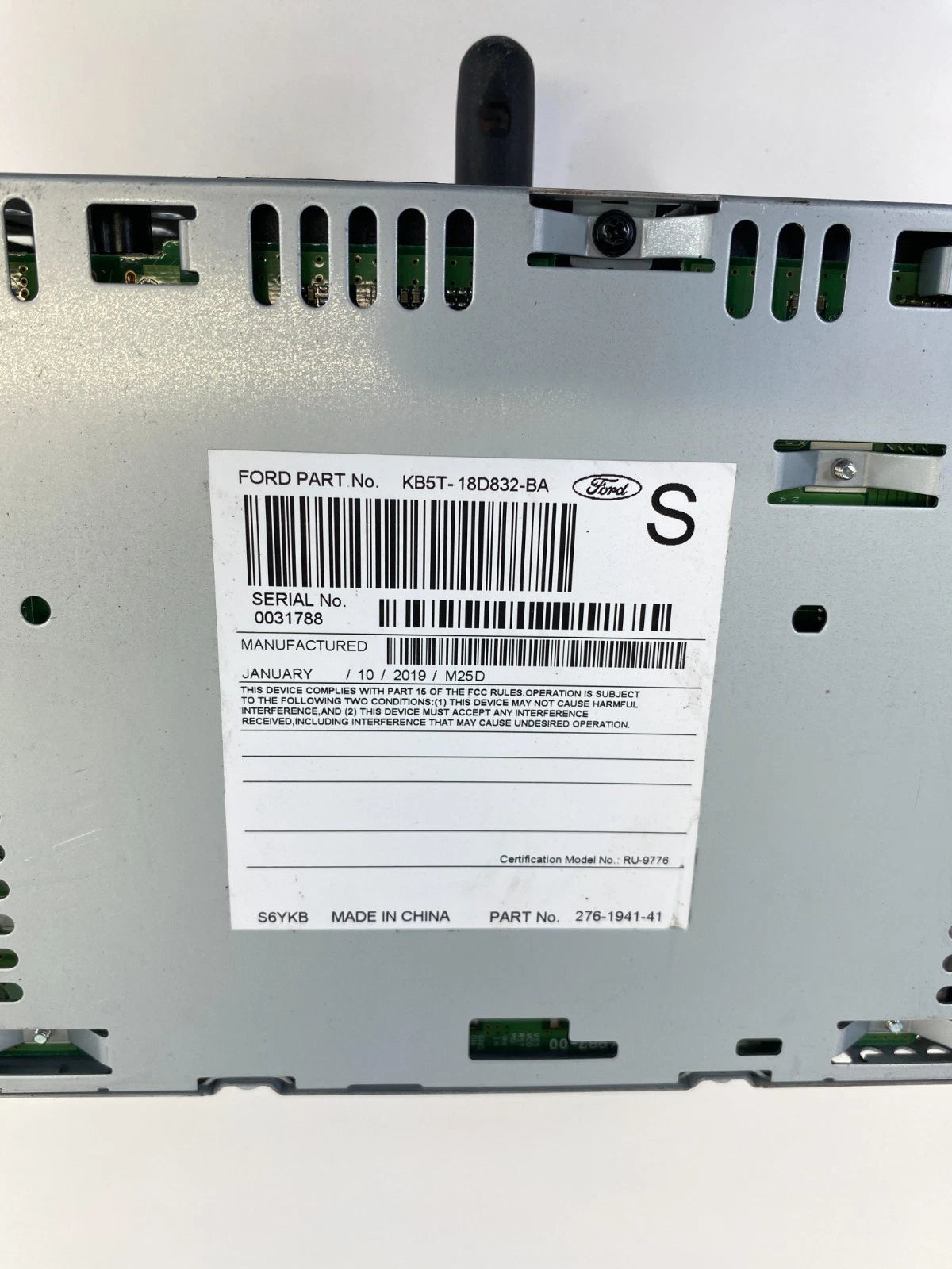 2018 2019 FORD POLICE INTERCEPTOR UTILITY AM/FM RADIO RECEIVER KB5T-18D832-BA