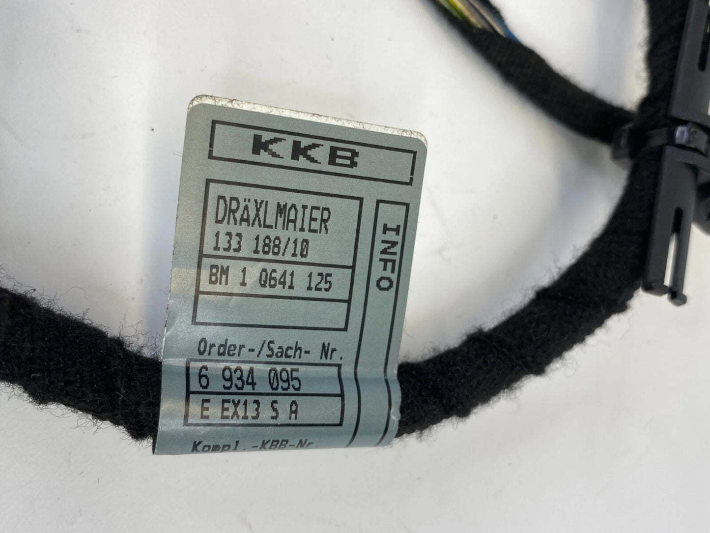 2002-2005 BMW 745I 745LI REAR RIGHT DOOR PANEL WIRING LOOM HARNESS 6913145 OEM