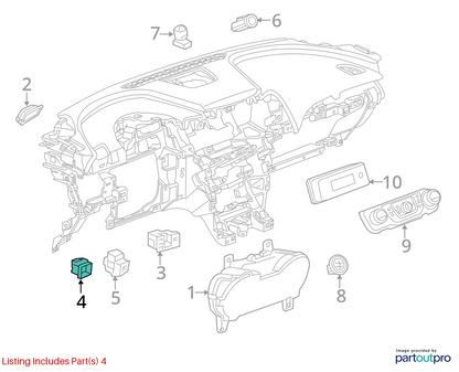 14 15 16 17 18 19 20 CHEVROLET IMPALA TRACTION CONTROL TCS SWITCH 22909971 OEM