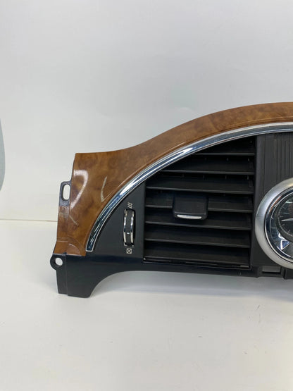 2008-2012 BUICK ENCLAVE CENTER DASH TRIM BEZEL W CLOCK& AIR VENT GRILLE 25913302