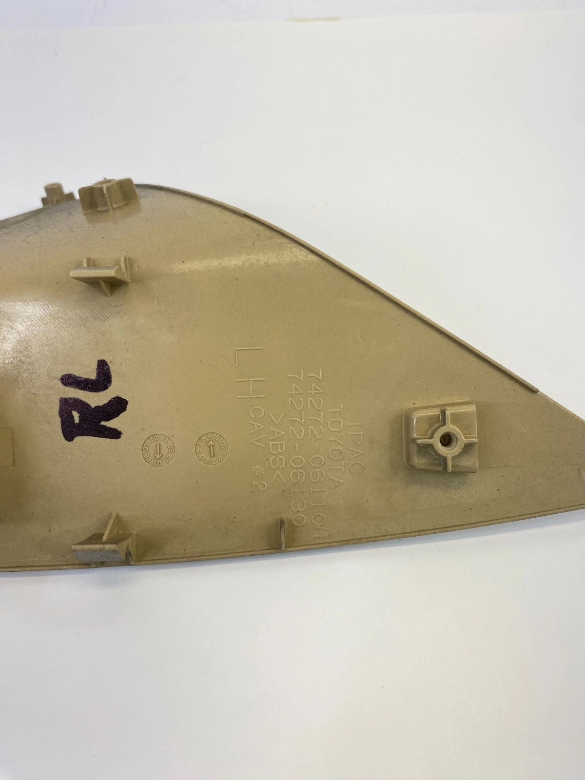 2007-2011 TOYOTA CAMRY REAR LEFT DOOR WINDOW CONTROL SWITCH W/ BEZEL 74272-06130