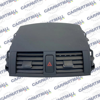 2009 10 11 TOYOTA COROLLA DASH CENTER A/C OUTLET AIR VENT W/CLOCK HAZARD SWITCH