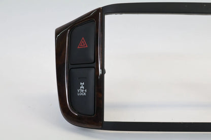 2003-2005 HONDA PILOT CENTER DASH RADIO TRIM BEZEL HAZARD & VTM SWITCH WOOD OEM