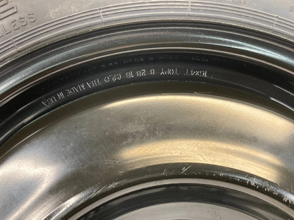 2016-2021 HONDA CIVIC EMERGENCY RIM WHEEL SPARE TIRE COMPAT DONUT 125/80D16 16X4