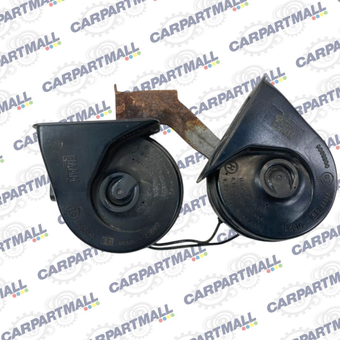 2005-2009 Saab 9-7X 97X High & Low Note Pitch Horn Alarm Siren Pair Set OEM