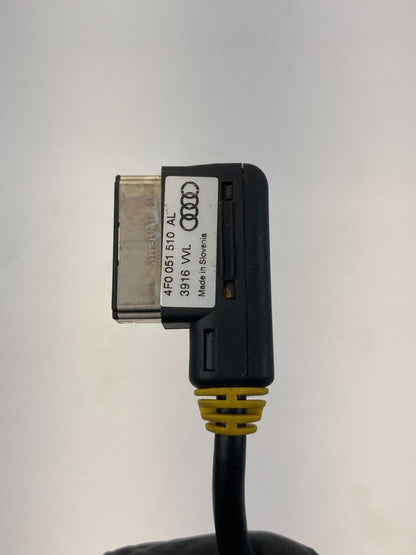 2010-2018 Audi A6 Quattro Iphone Adapter Socket Cable Wire 4F0-051-510-AL OEM