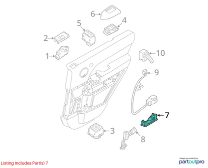 2006-2019 RANGE ROVER SPORT FRONT LEFT DOOR PANEL COURTESY LIGHT LAMP XDC000071