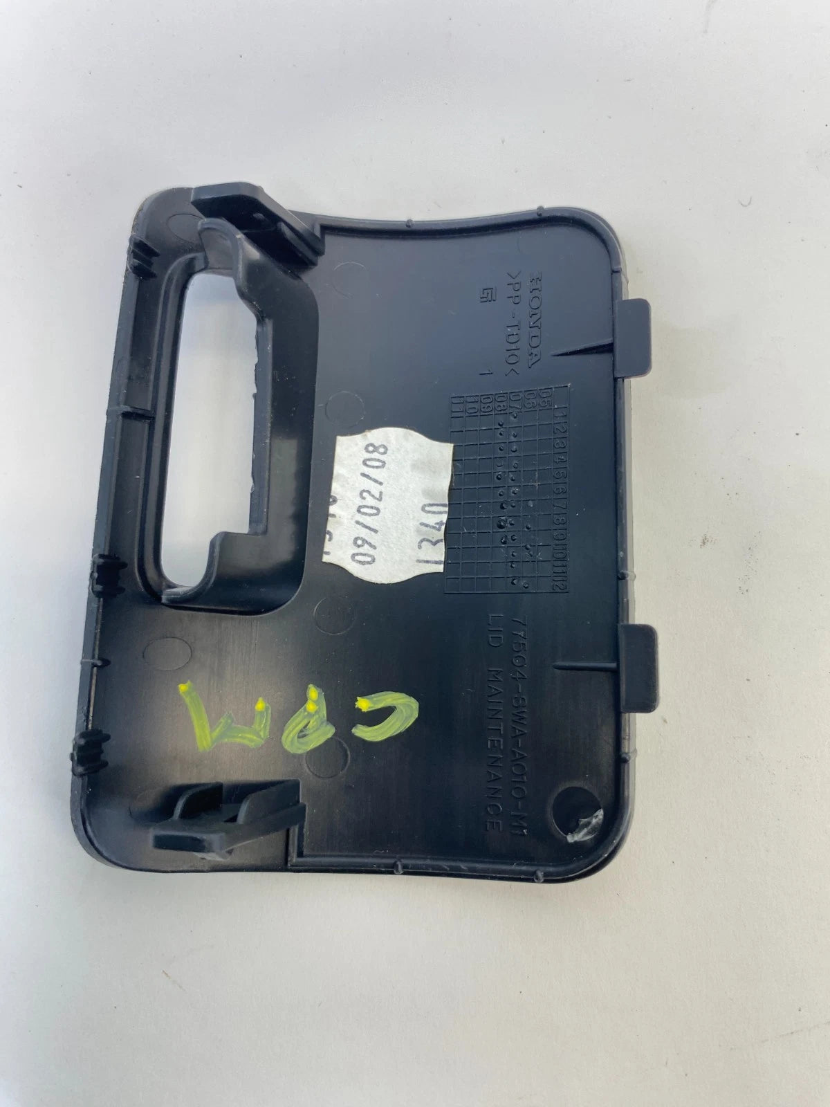 07-11 HONDA CR-V UPPER GLOVE BOX LOCK MAINTENANCE LID ACCESS COVER 77504SWAA010