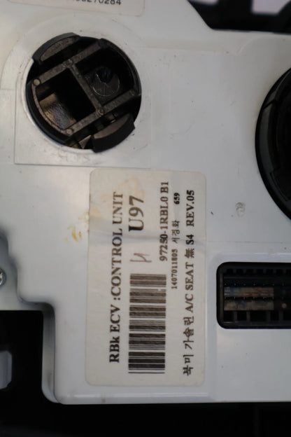 2012-2014 HYUNDAI ACCENT HVAC CLIMATE CONTROL UNIT PANEL 97250-1RBL0-B1 OEM
