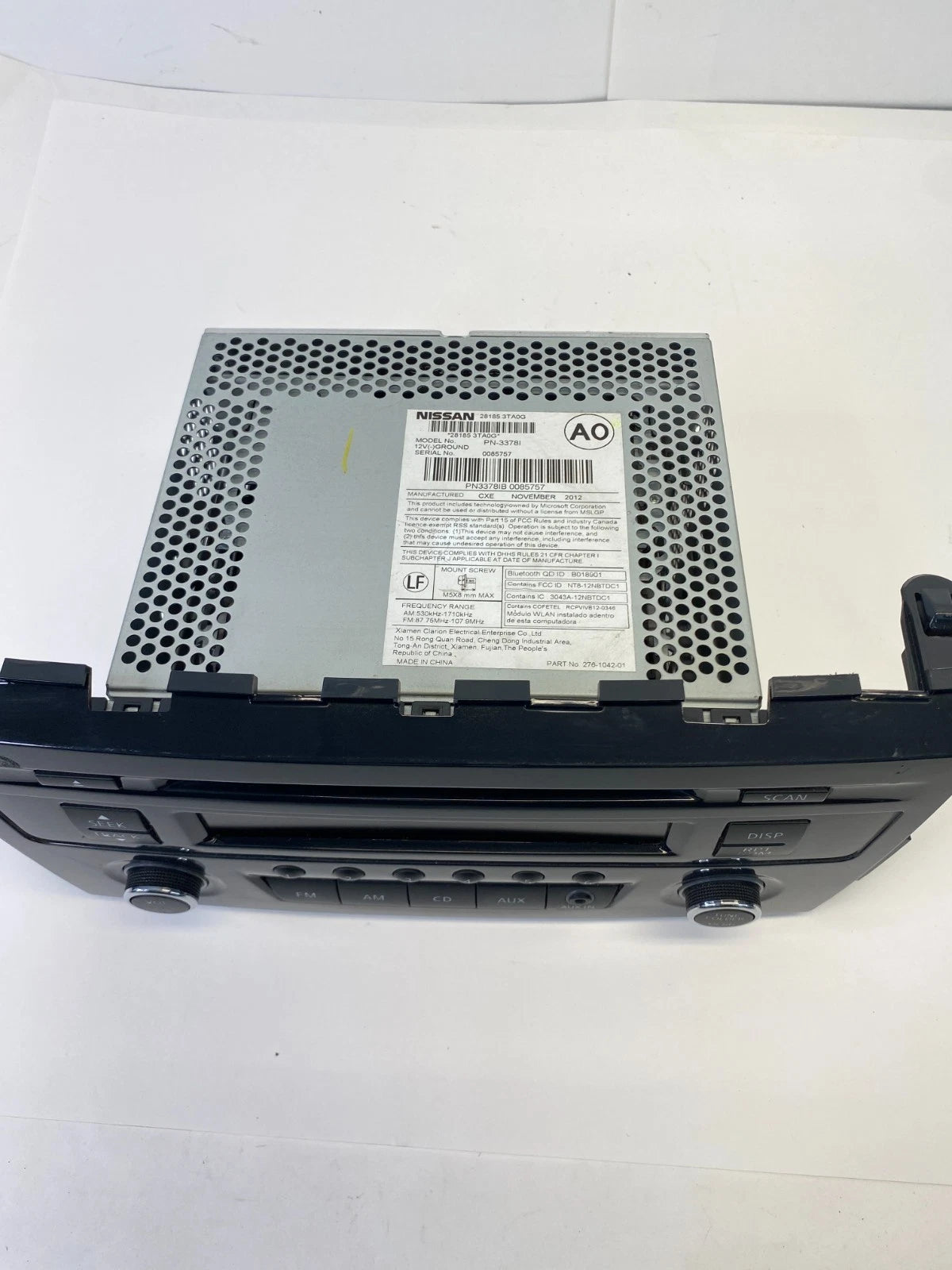 2013-2015 NISSAN ALTIMA SEDAN RADIO CD PLAYER AM FM AUX OEM FACTORY 276104201