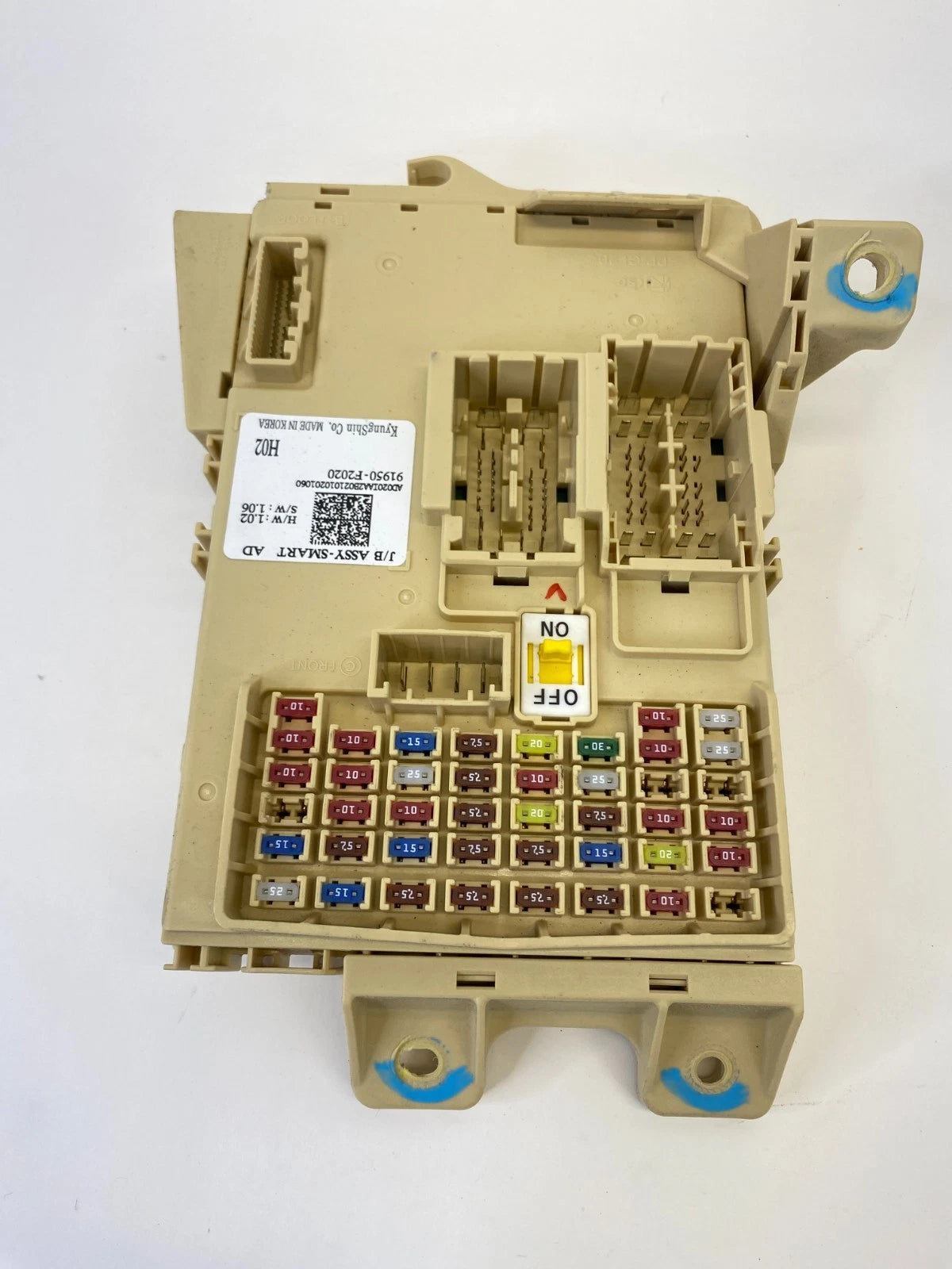 2017 2018 HYUNDAI ELANTRA 2.0L L4 INTERIOR CABIN FUSE RELAY BOX 91950-F2020 OEM