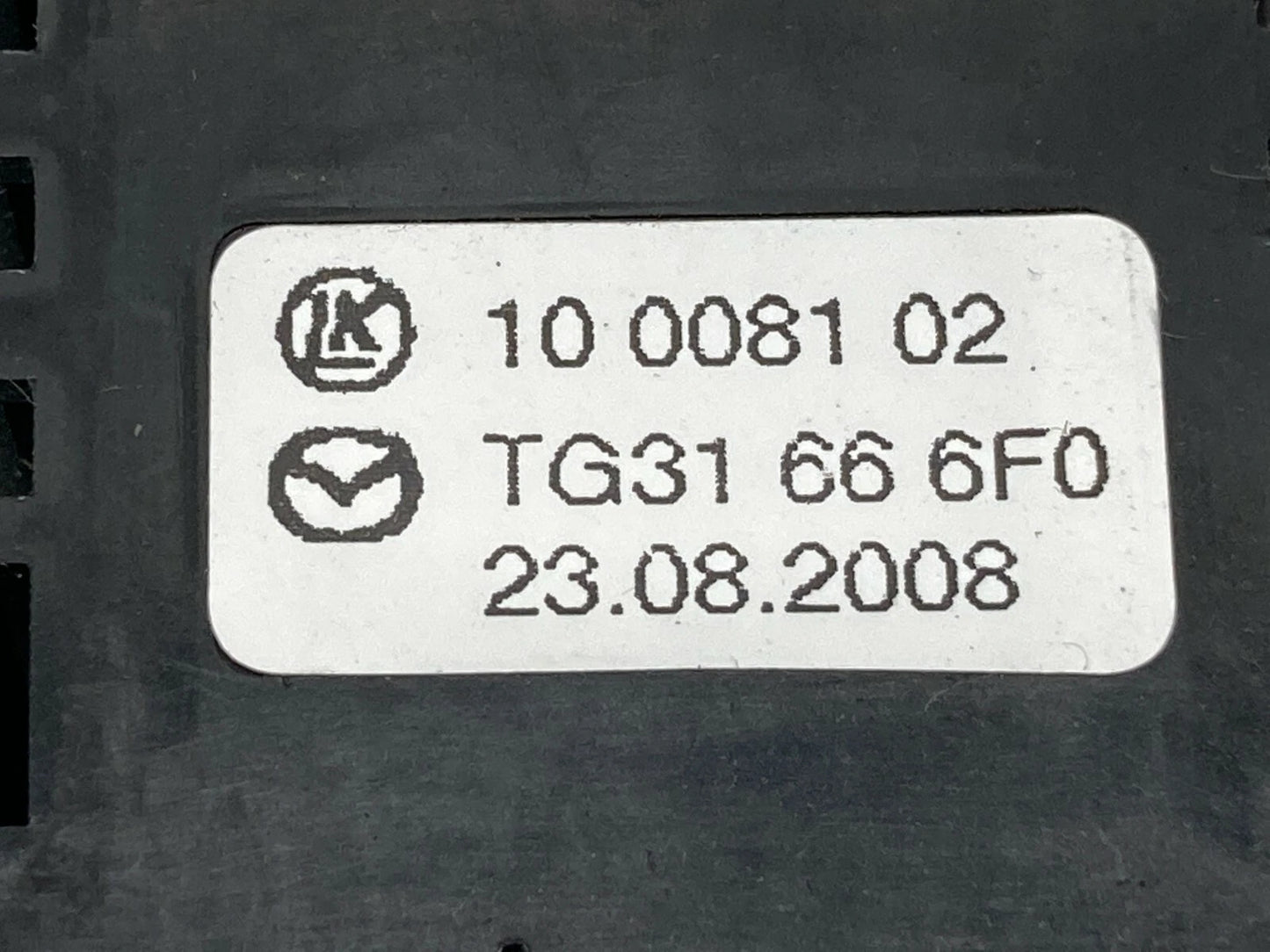 09 10 11 12 MAZDA CX-9 HEADLIGHT LAMP LEVEL CONTROL SWITCH BUTTON TG31-66-6F0