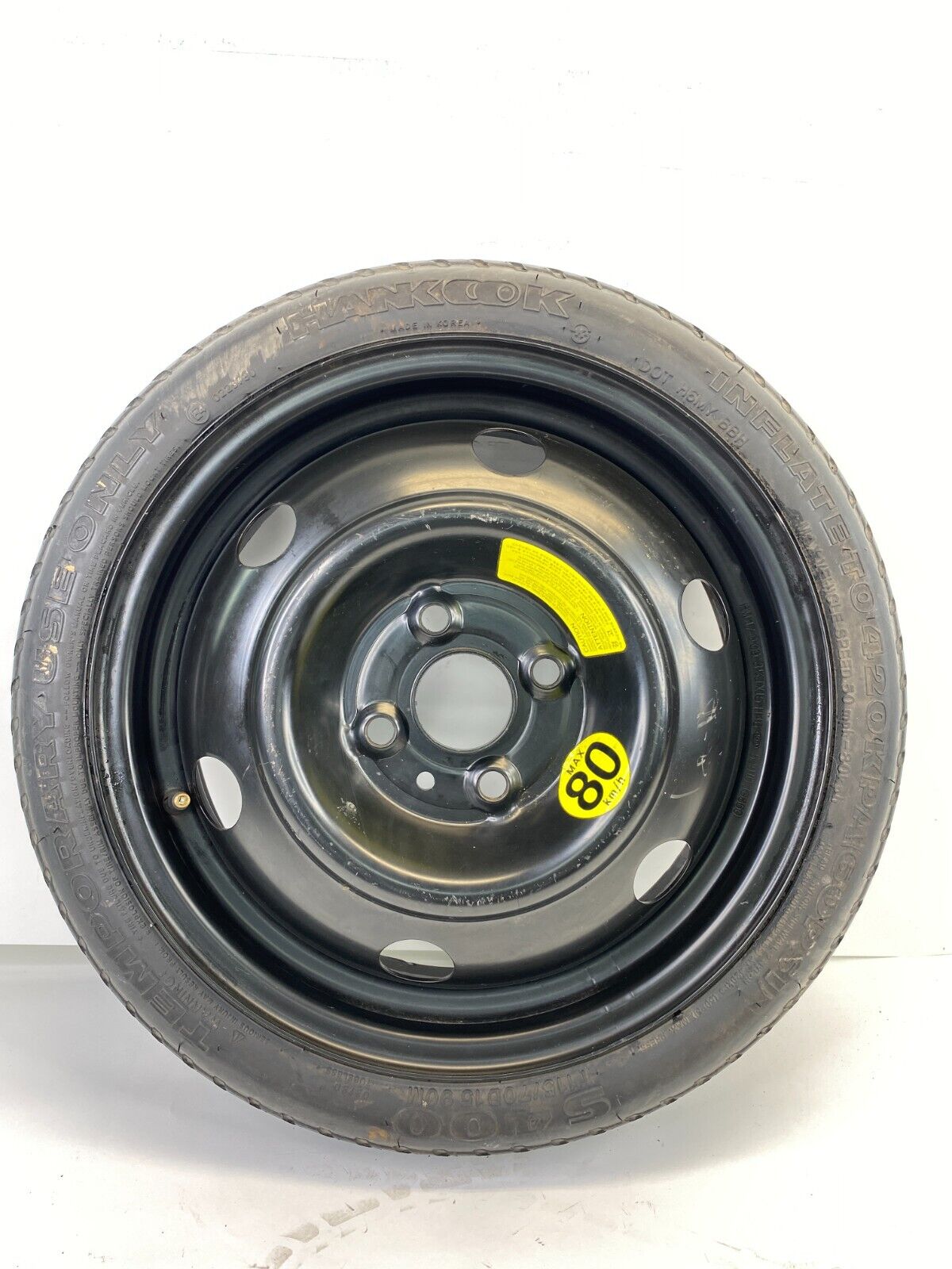 06-11 Hyundai Accent Emergency Spare Tire Wheel Donut T115/70D15 90M 52910-1G850