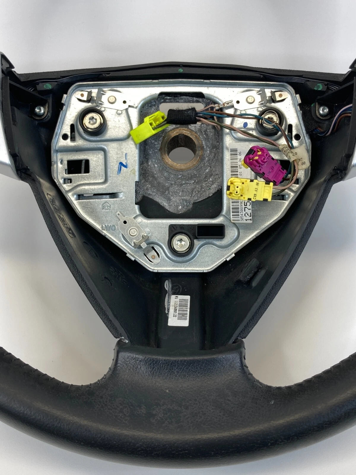 2005-2011 SAAB 9-3 STEERING WHEEL W/ SWITCHES BLACK LEATHER 12757703 OEM